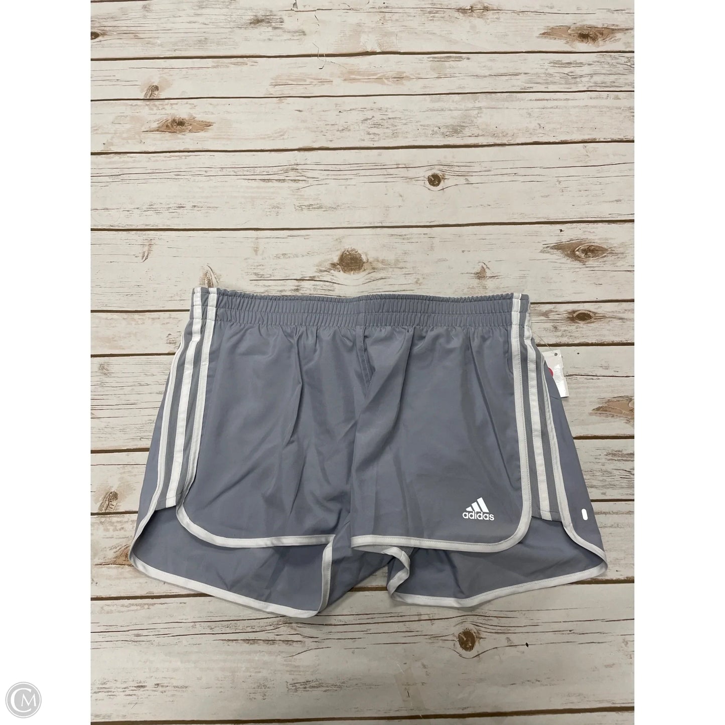 Athletic Shorts By Adidas In Grey, Size: L