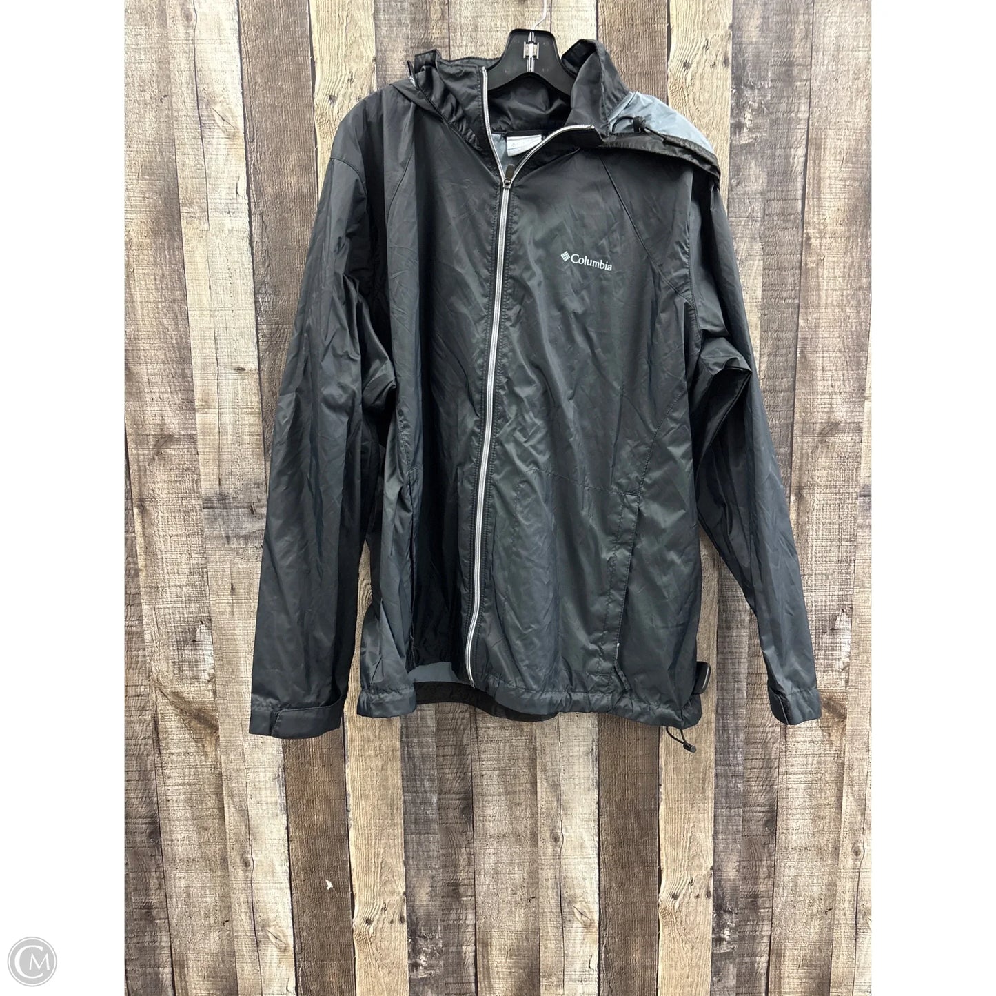 Jacket Windbreaker By Columbia In Black, Size: 2x