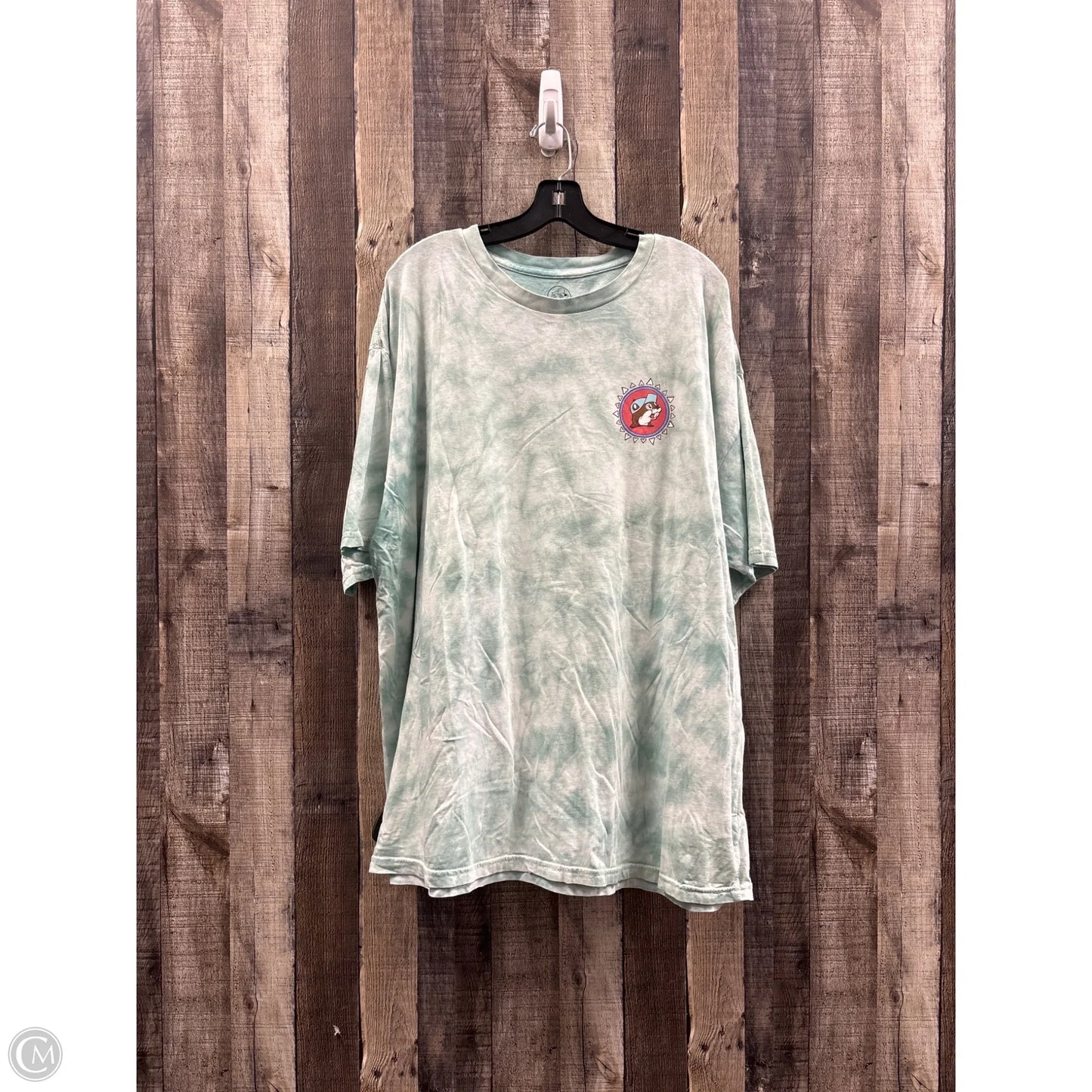 Top Short Sleeve By Cme In Tie Dye Print, Size: 3x