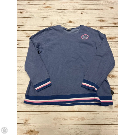 Sweatshirt Crewneck By Life Is Good In Blue, Size: Xxl