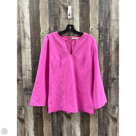 Top Long Sleeve By Trina By Trina Turk In Pink, Size: S