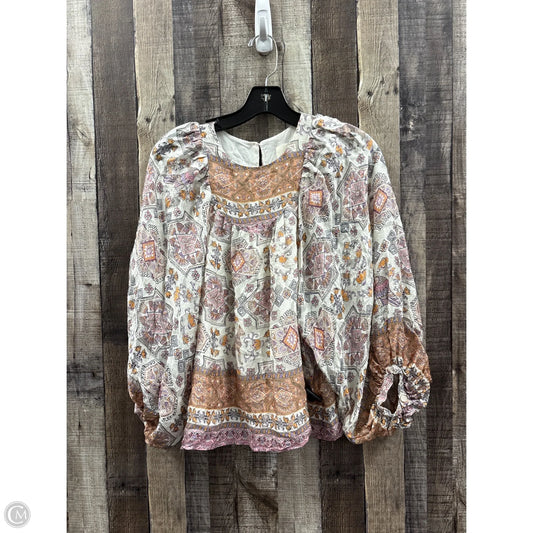 Top Long Sleeve By Anthropologie In Multi-colored, Size: Xs