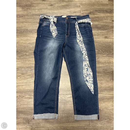Jeans Skinny By Angels In Blue Denim, Size: 20
