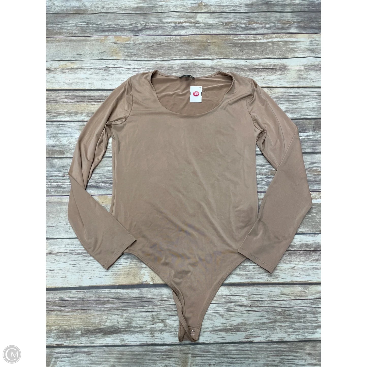 Bodysuit By Express In Tan, Size: L