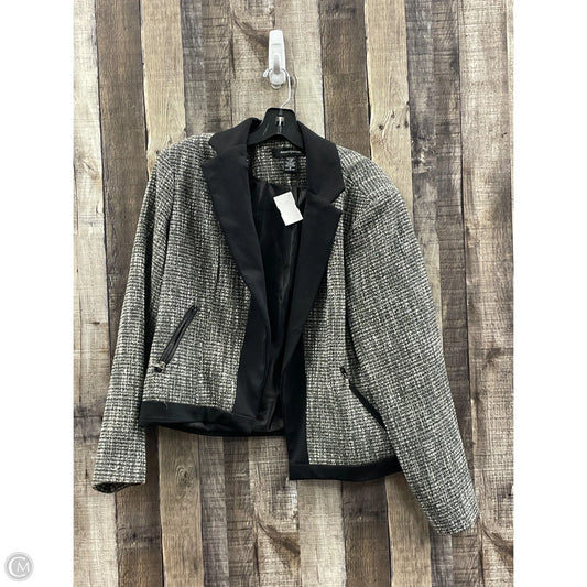 Blazer By Ashley Stewart In Black & White, Size: 12