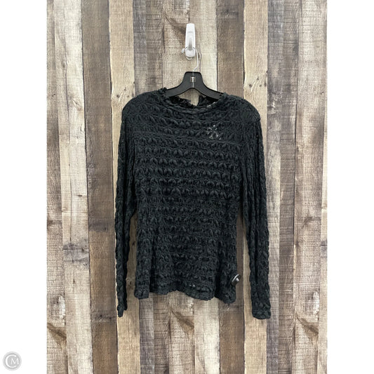 Top Long Sleeve By Shein In Black, Size: L