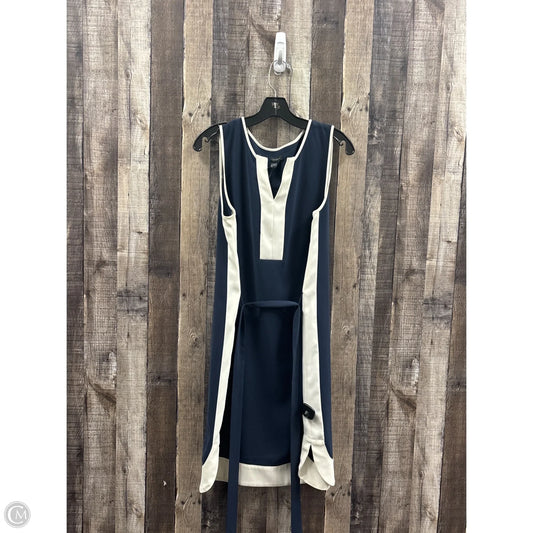 Dress Work By Ann Taylor In Blue & Cream, Size: L