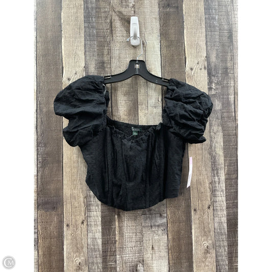 Top Short Sleeve By Wild Fable In Black, Size: M