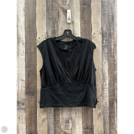 Top Short Sleeve By A New Day In Black, Size: L