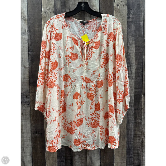 Top Long Sleeve By Papermoon In Floral Print, Size: 3x