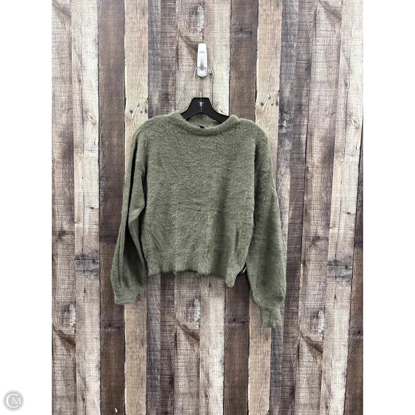 Sweater By Express In Green, Size: Xs