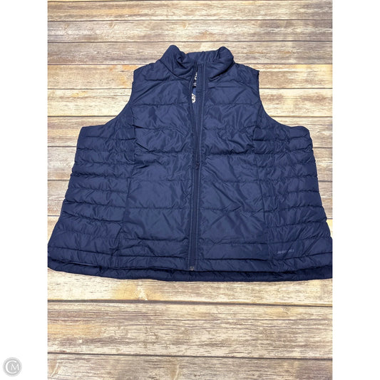 Vest Puffer & Quilted By Lands End In Navy, Size: 2x