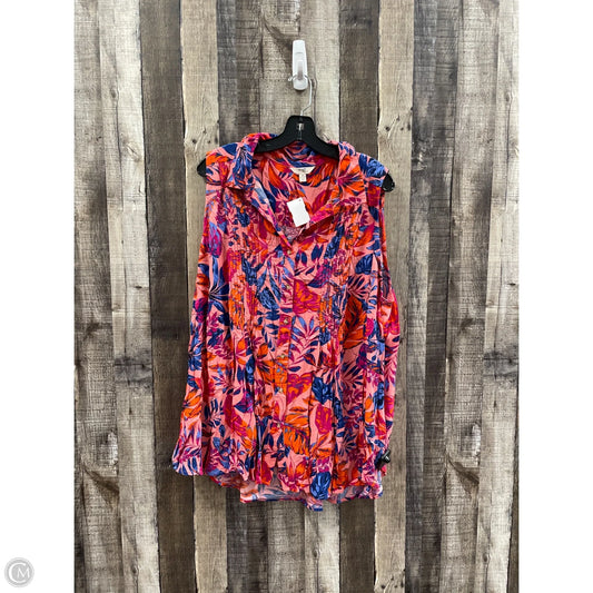 Top Sleeveless By Terra & Sky In Multi-colored, Size: 2x