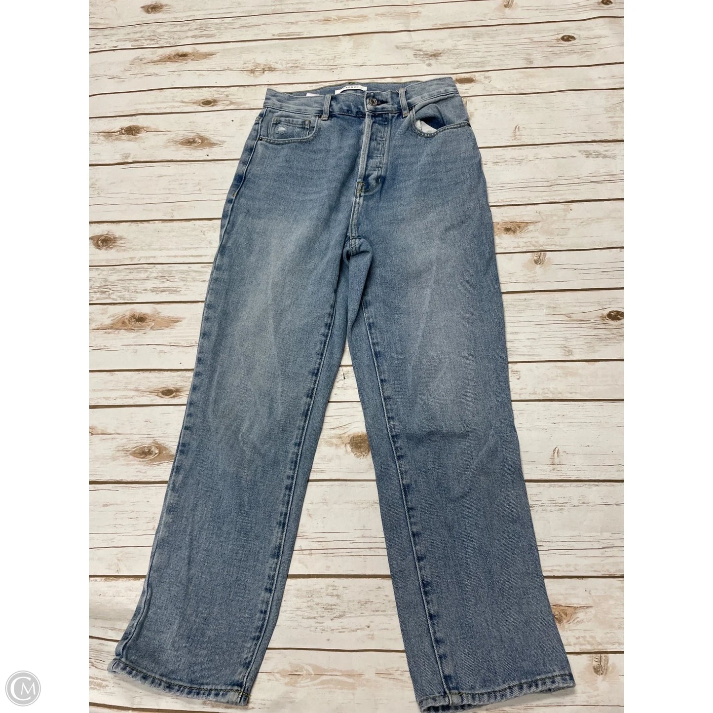 Jeans Straight By Pacsun In Blue Denim, Size: 2