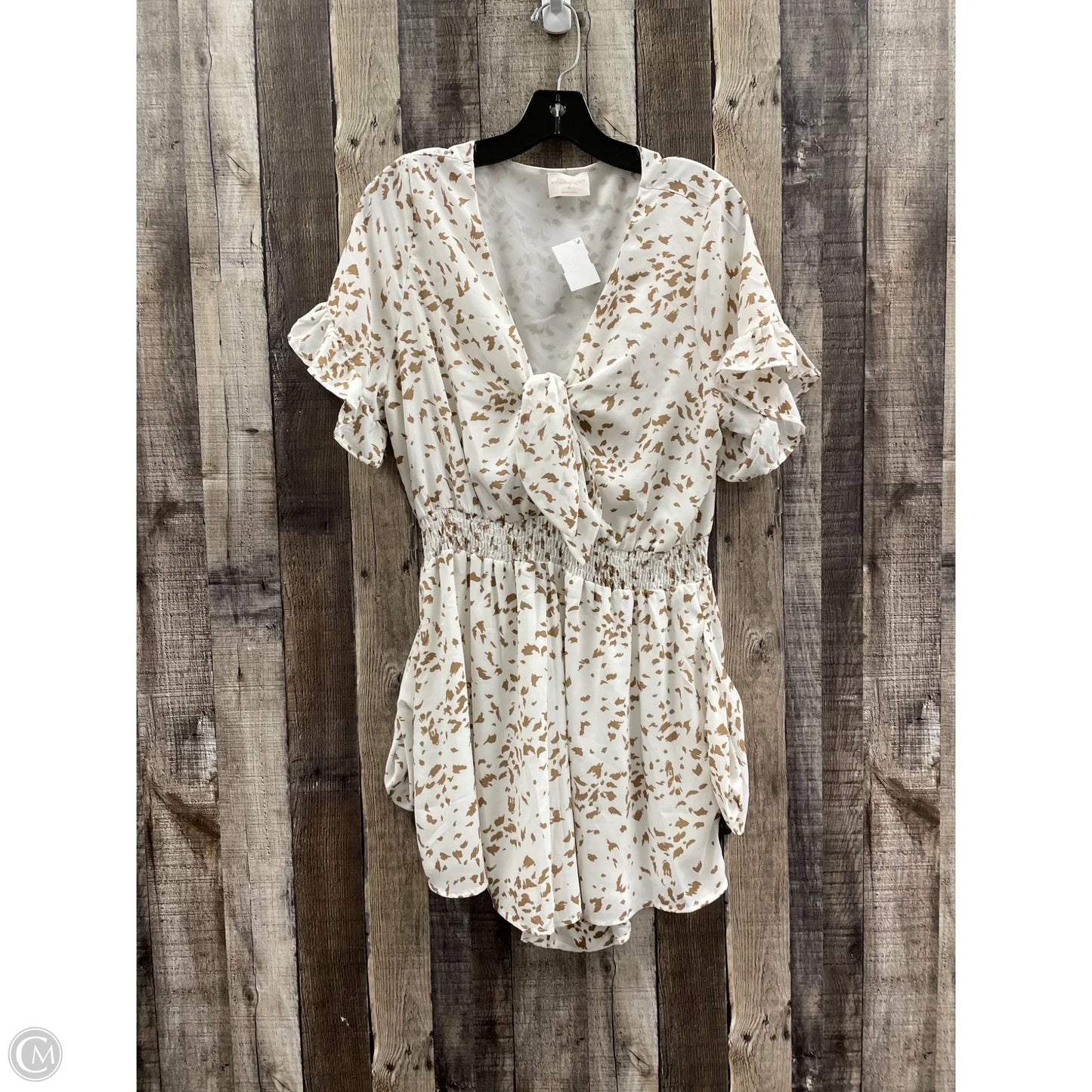 Dress Casual Short By Cme In Animal Print, Size: M