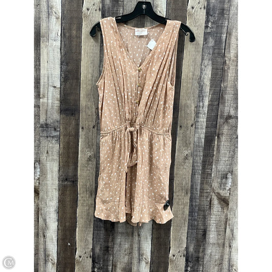 Romper By Cme In Tan, Size: S