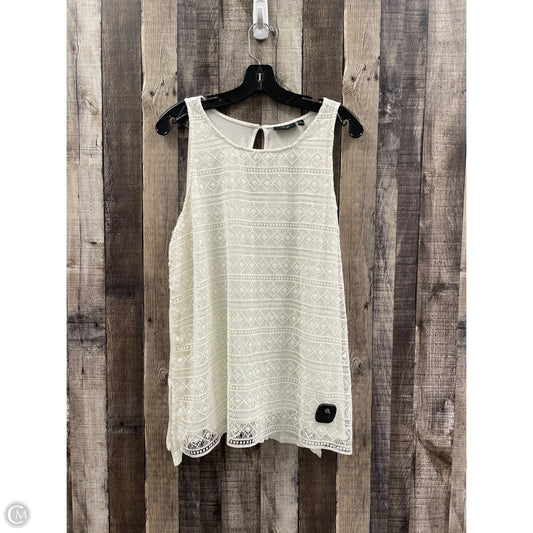 Top Sleeveless By Apt 9 In Cream, Size: Xl