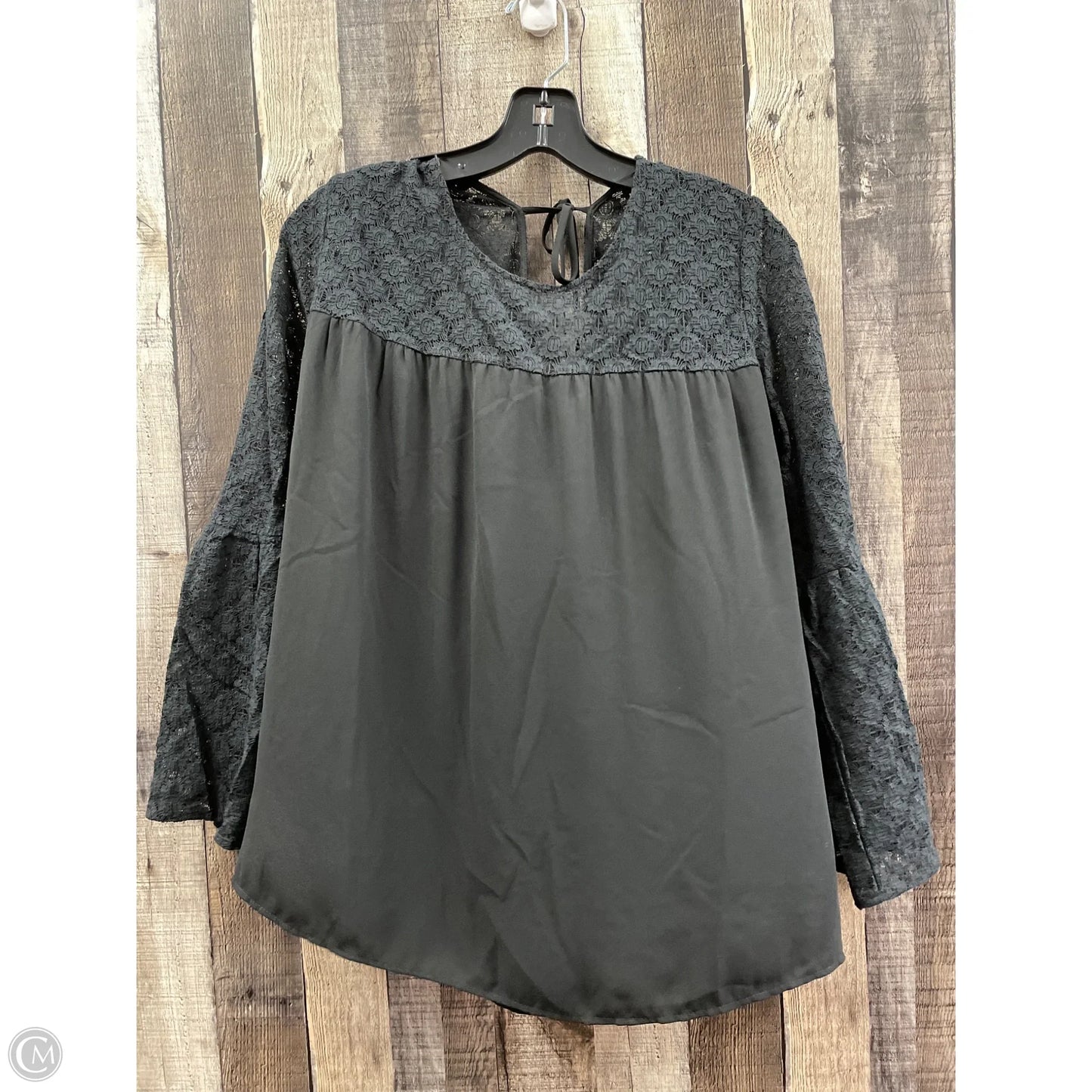 Top Long Sleeve By Loft In Black, Size: M