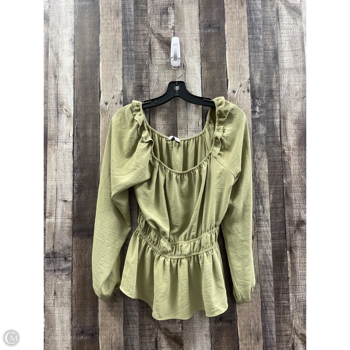 Top Long Sleeve By Nine West In Green, Size: M