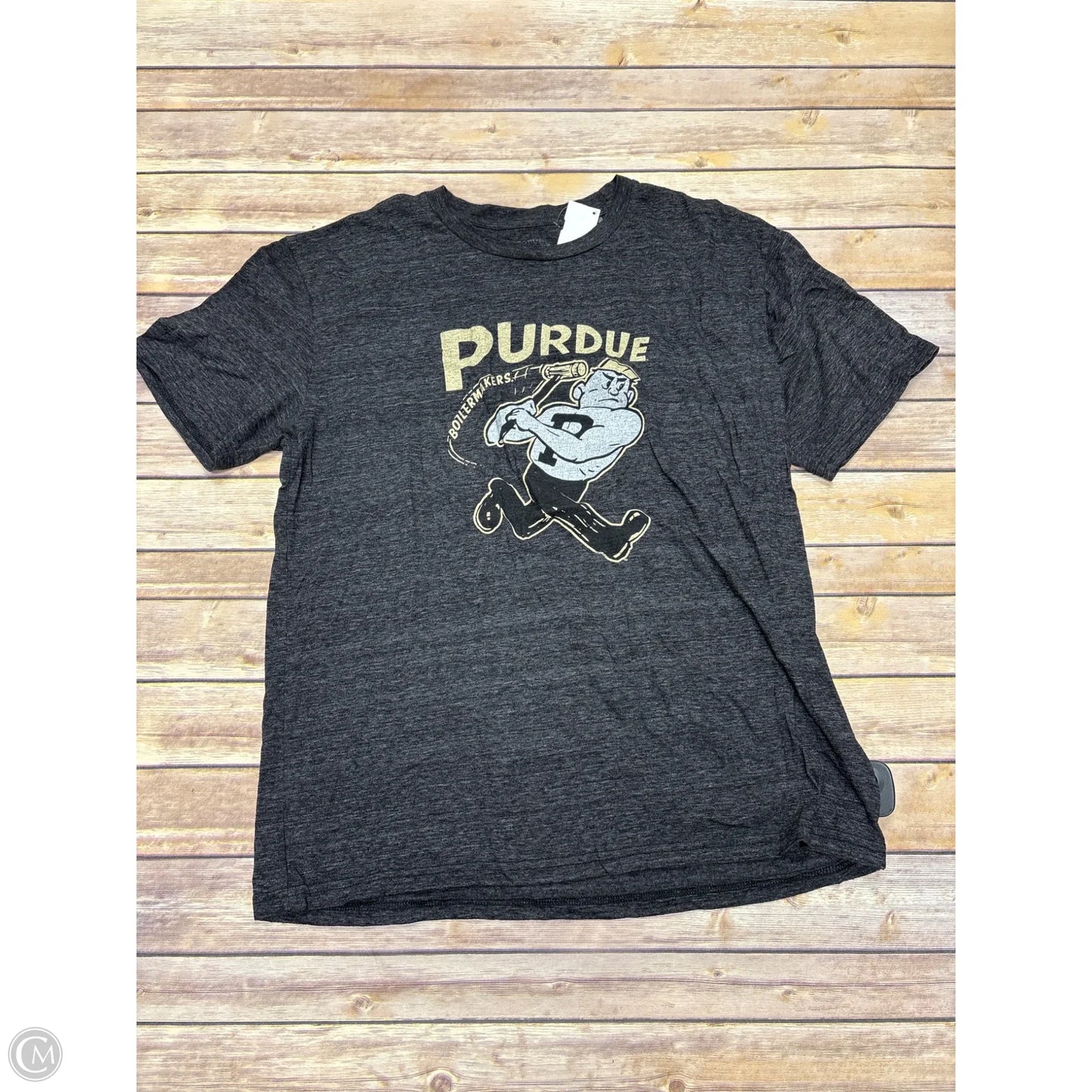 Top Short Sleeve Basic By Cmf In Grey, Size: Xl