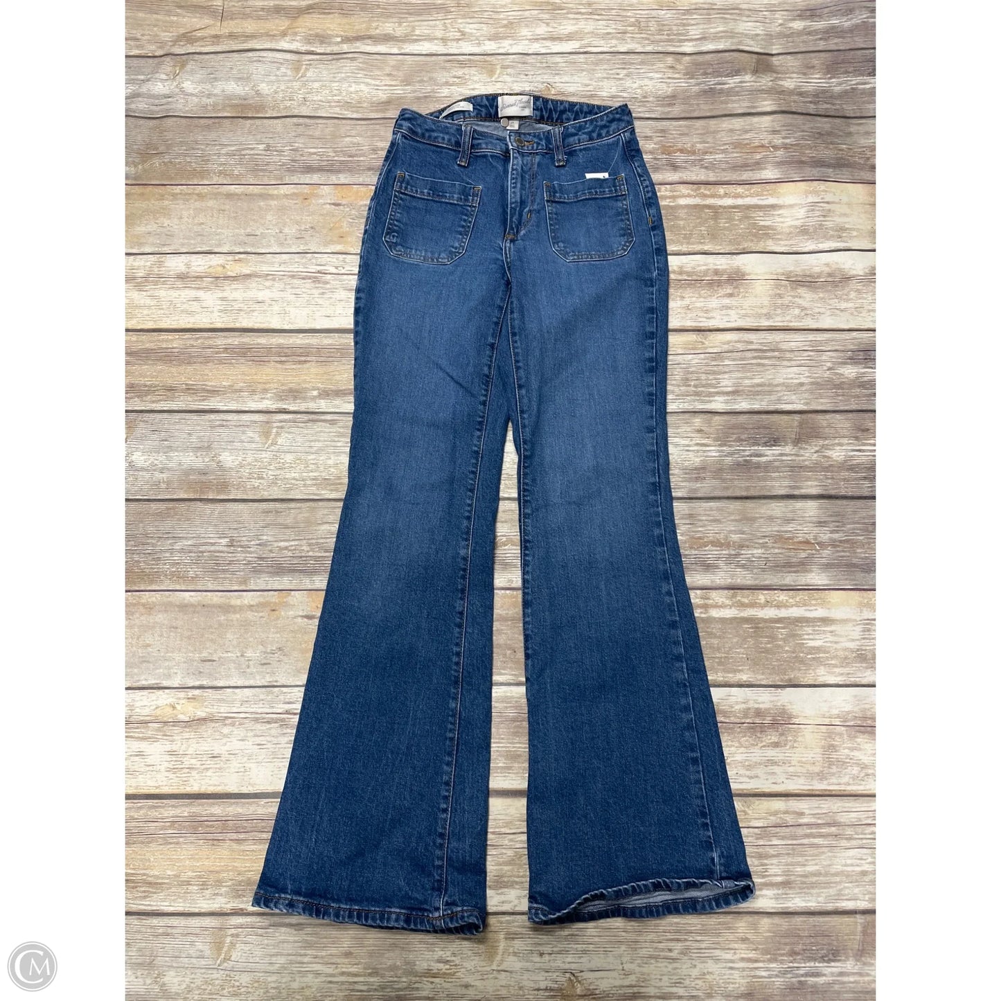 Jeans Flared By Universal Thread In Blue Denim, Size: 2