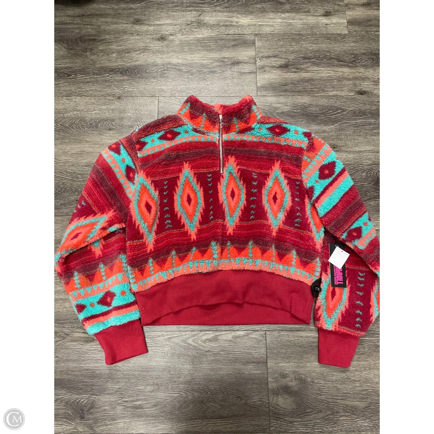 Jacket Fleece By Cme In Red, Size: Xl