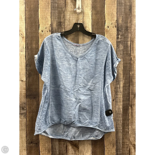 Top Short Sleeve By Kaktus In Blue, Size: L