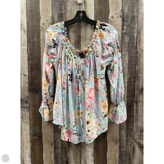 Top Long Sleeve By Jeans By Buffalo In Blue, Size: Xl