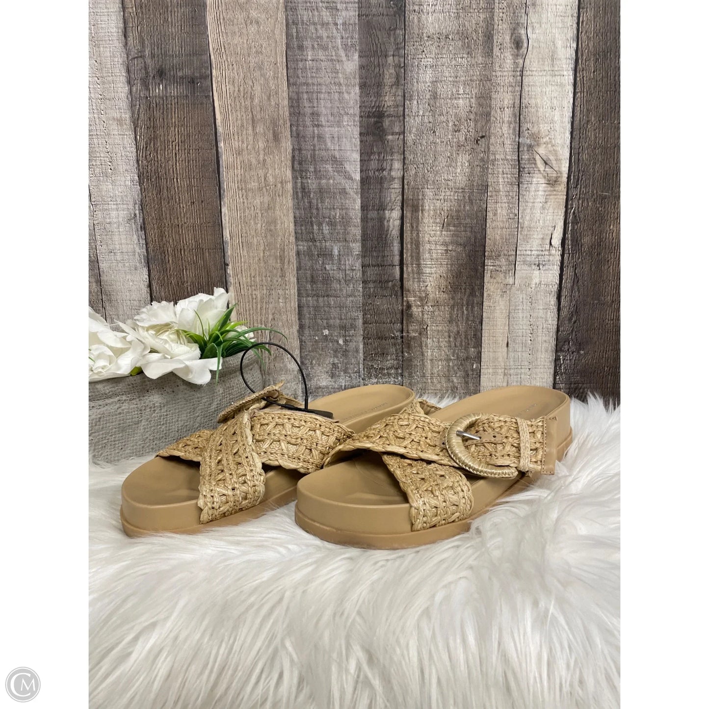 Sandals Flats By Marc Fisher In Tan, Size: 9
