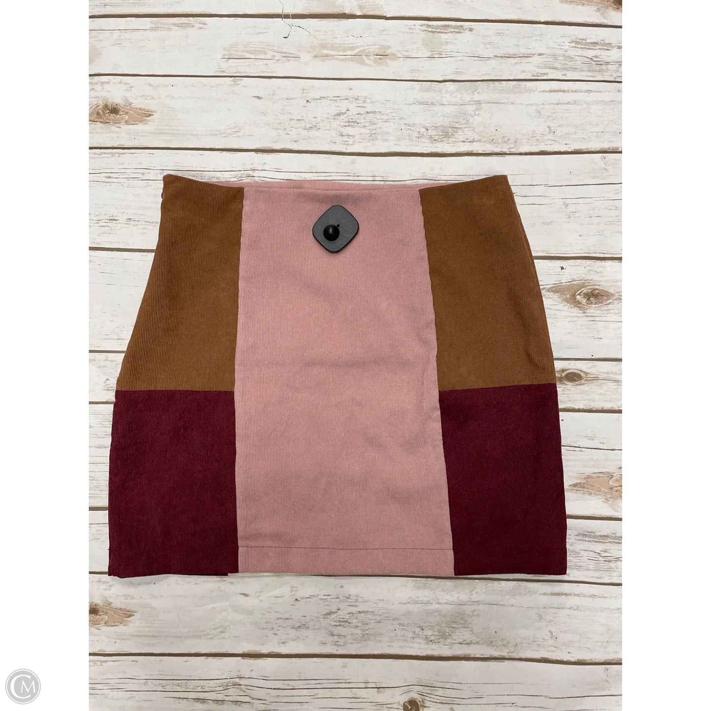 Skirt Mini & Short By Blue Rain In Brown & Pink, Size: M