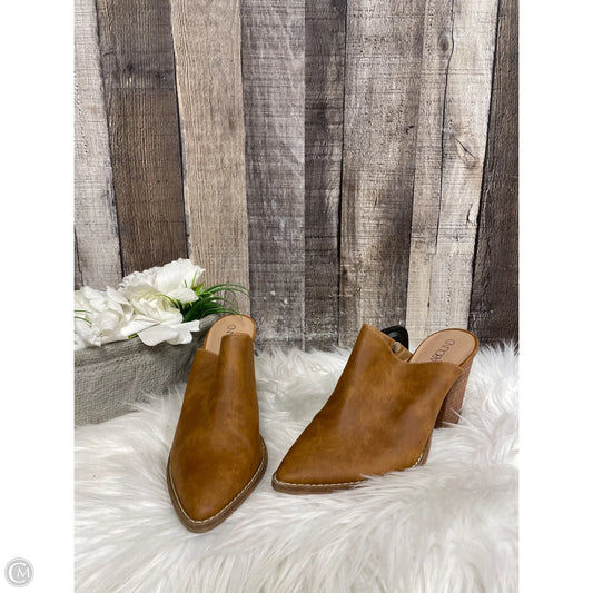 Shoes Heels Block By Abound In Brown, Size: 6