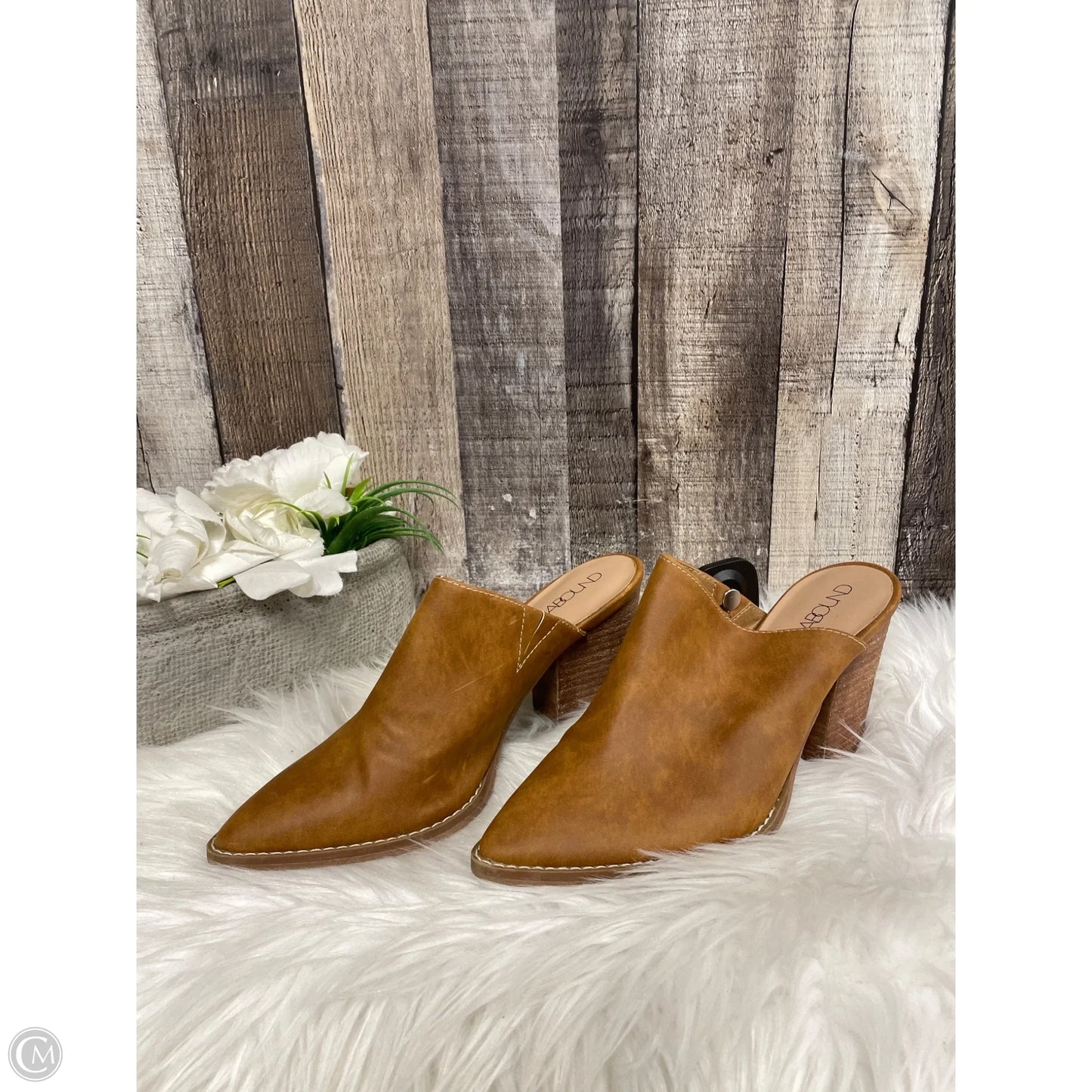 Shoes Heels Block By Abound In Brown, Size: 6