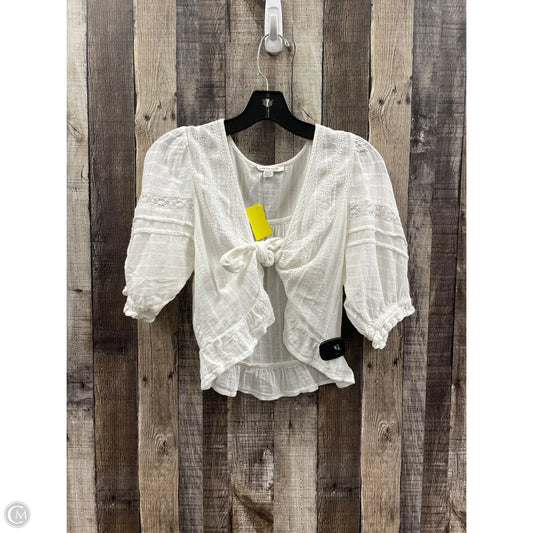 Top Short Sleeve By American Eagle In White, Size: S