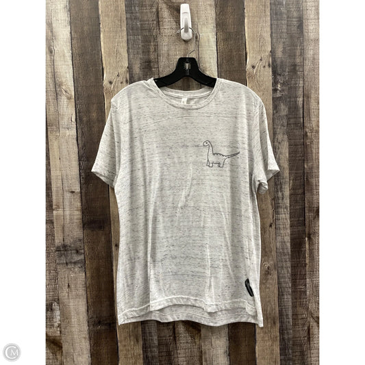 Top Short Sleeve Basic By Cme In Grey, Size: L