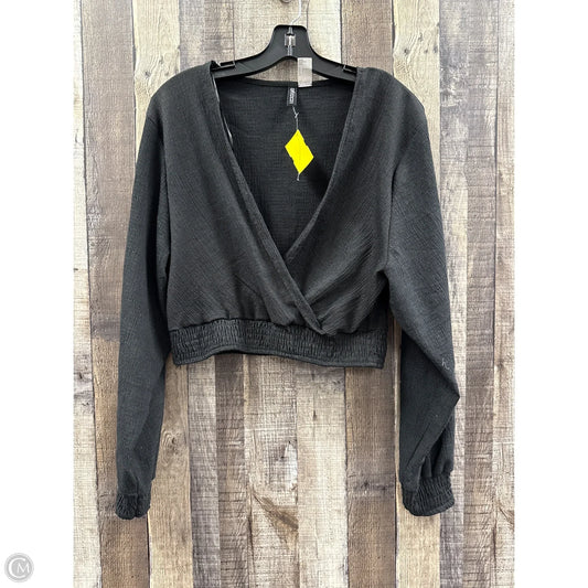 Top Long Sleeve By Divided In Black, Size: L