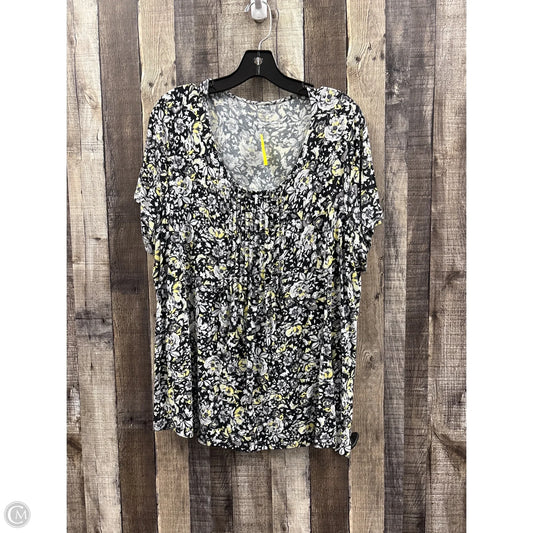 Top Short Sleeve By Croft And Barrow In Multi-colored, Size: 2x
