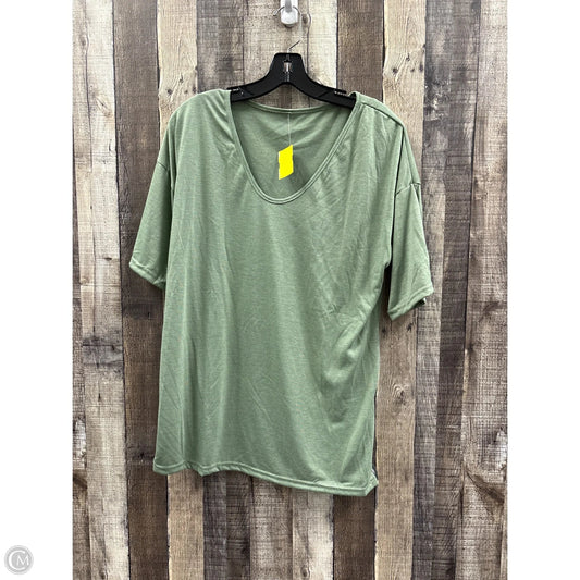 Top Short Sleeve By Cmf In Green, Size: Xl