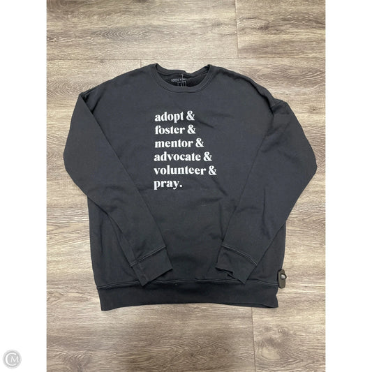 Sweatshirt Crewneck By Cmf In Black, Size: L