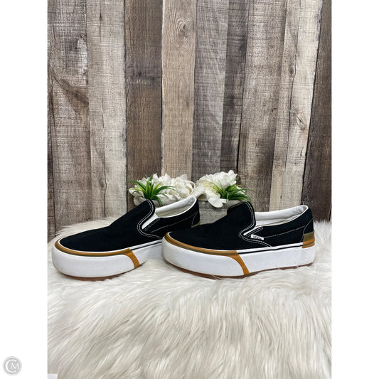 Shoes Flats By Vans In Black, Size: 9.5
