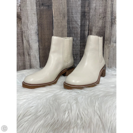 Boots Ankle Heels By Vince Camuto In Cream, Size: 8