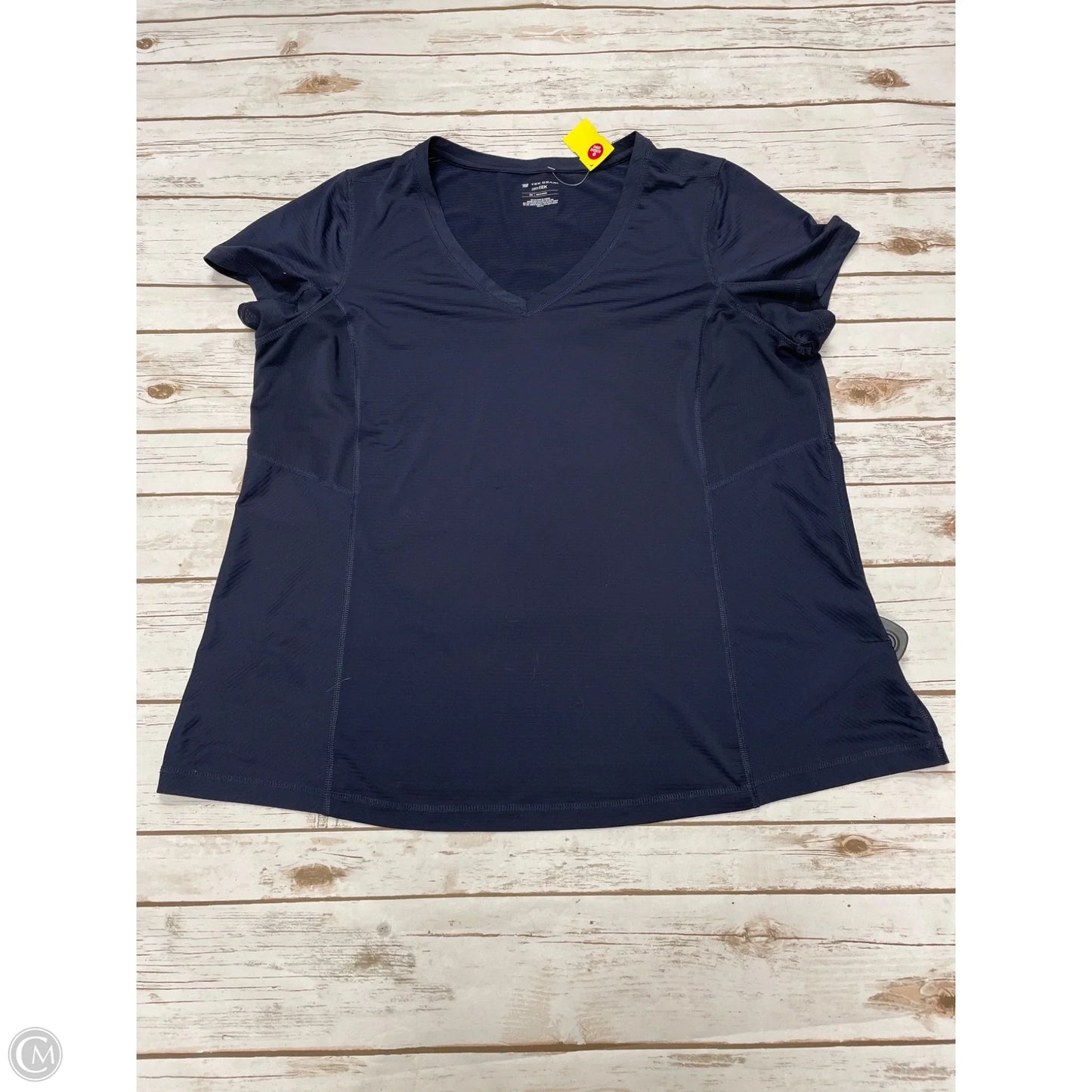 Athletic Top Short Sleeve By Tek Gear In Navy, Size: 2x