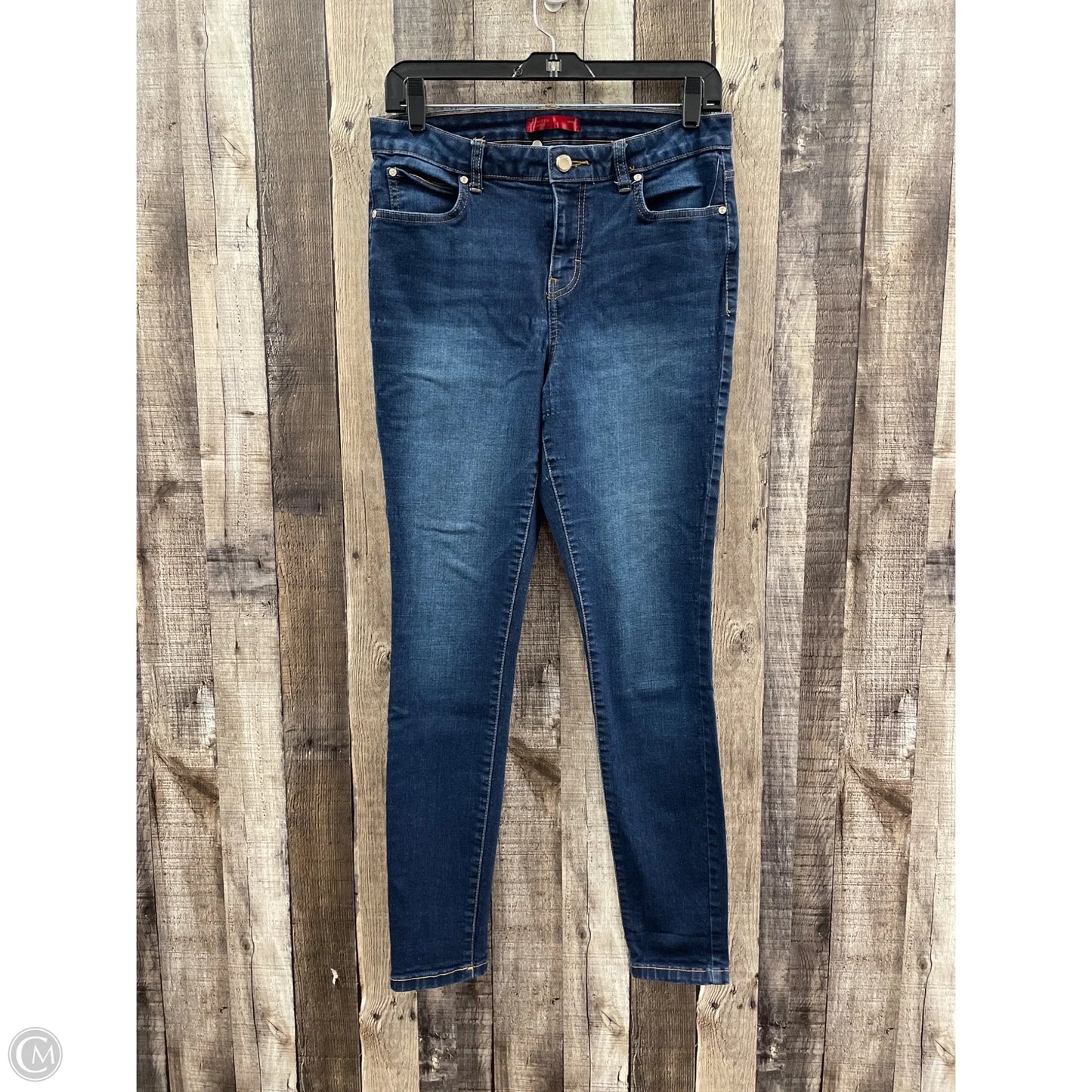 Jeans Skinny By Jennifer Lopez In Blue Denim, Size: 12