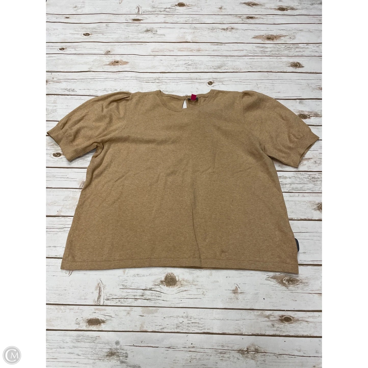 Sweater By Vince Camuto In Tan, Size: Xxl