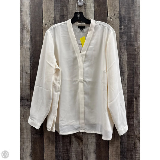 Top Long Sleeve By J. Jill In Cream, Size: Xl