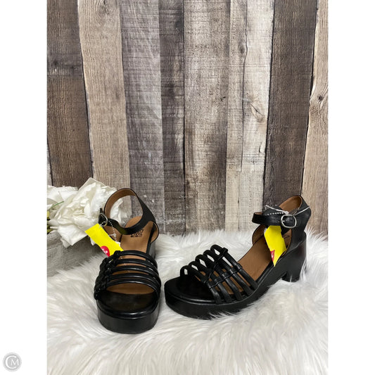 Sandals Heels Block By Miz Mooz In Black, Size: 6