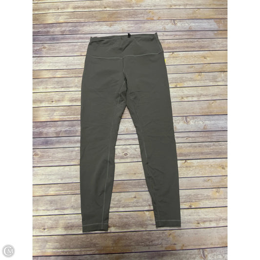 Athletic Leggings By Lululemon In Green, Size: 12