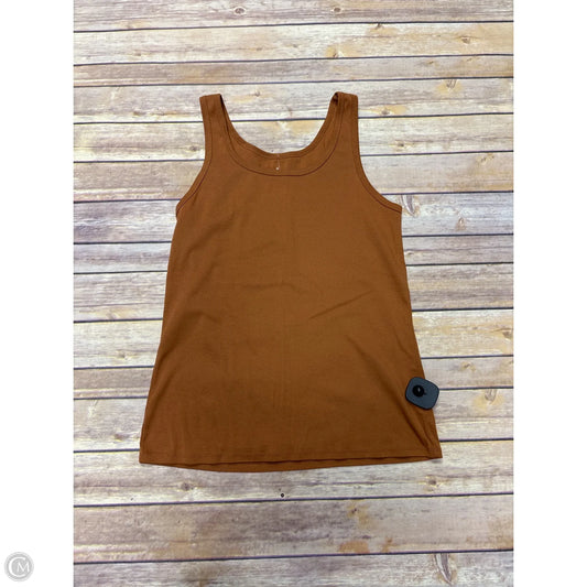 Top Sleeveless By A New Day In Brown, Size: L