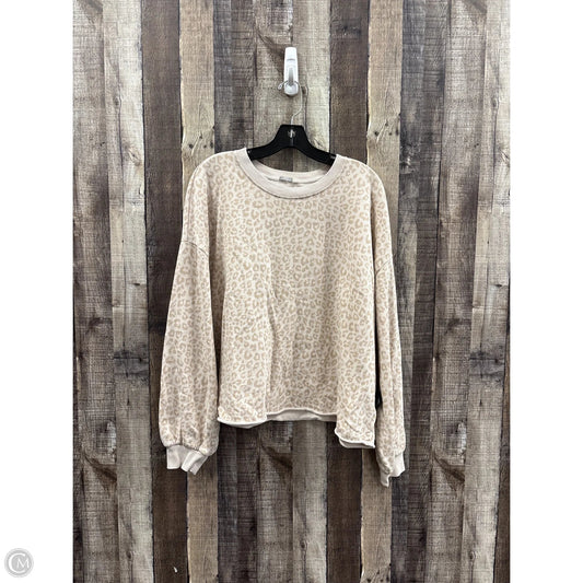 Sweatshirt Crewneck By Gap In Animal Print, Size: Xl