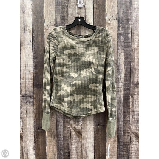 Top Long Sleeve By Wallflower In Green, Size: M