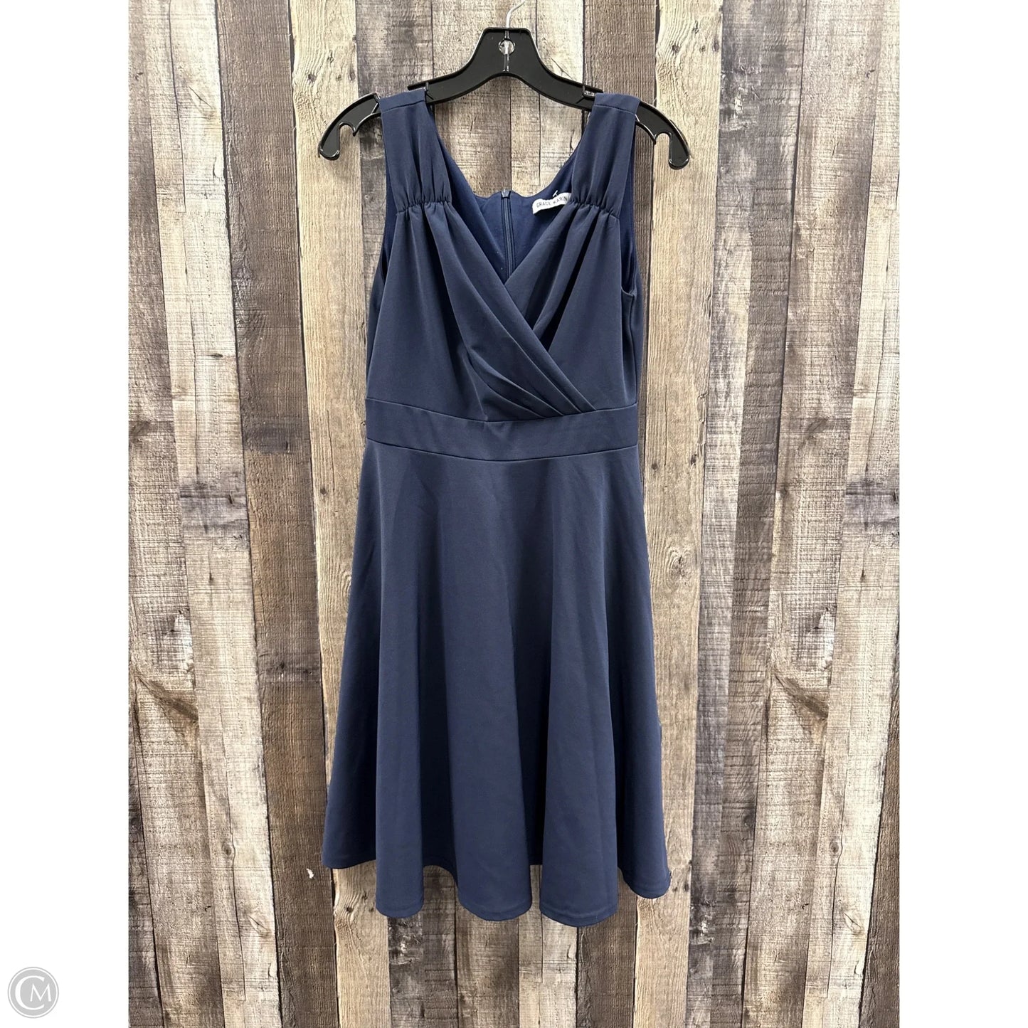 Dress Casual Short By Grace Karin In Navy, Size: M